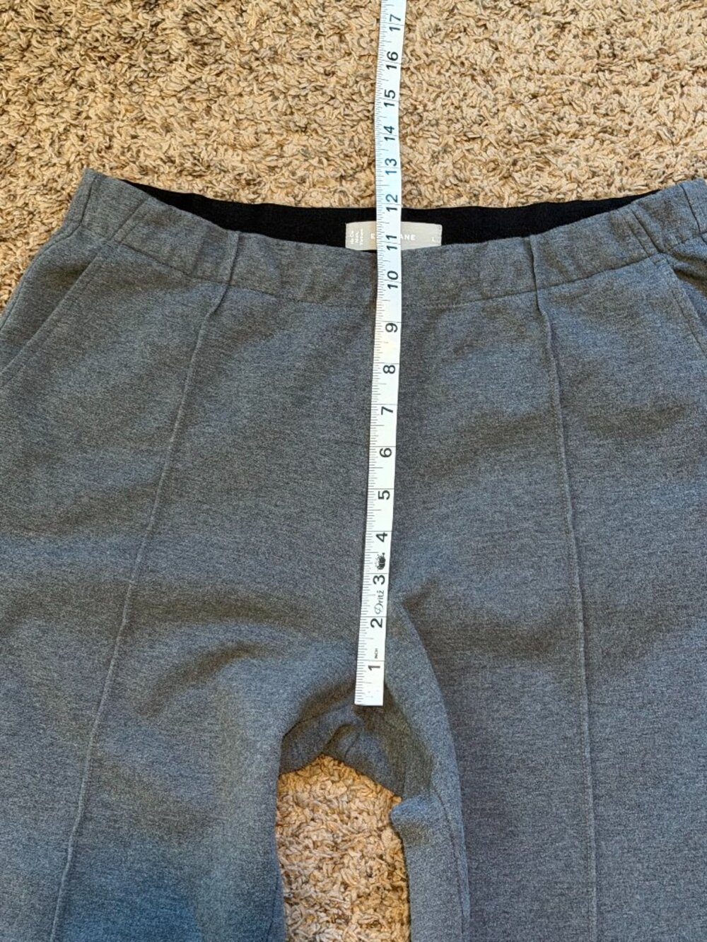 Everlane The Dream Pant Heathered Charcoal Gray Large L - Picture 10 of 12